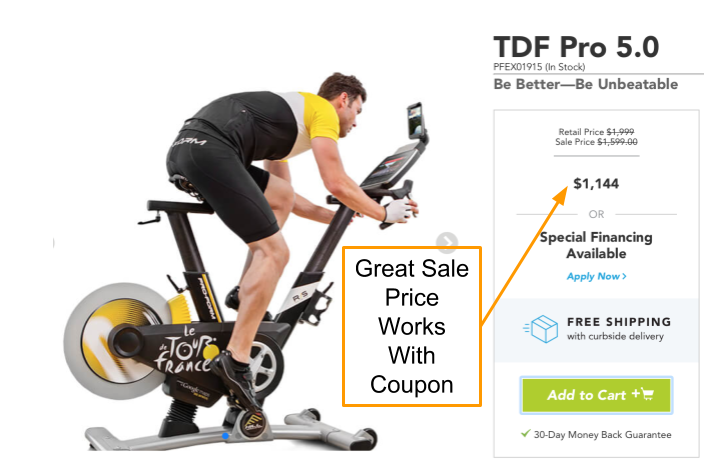 proform tdf pro 5.0 indoor trainer cycle